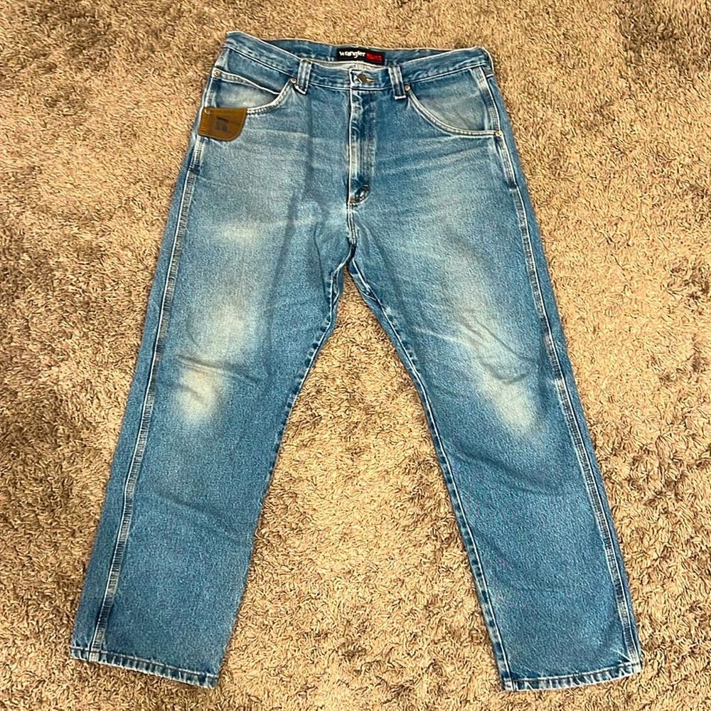 Wrangler Riggs Workwear with tape measure pocket protector 36/32